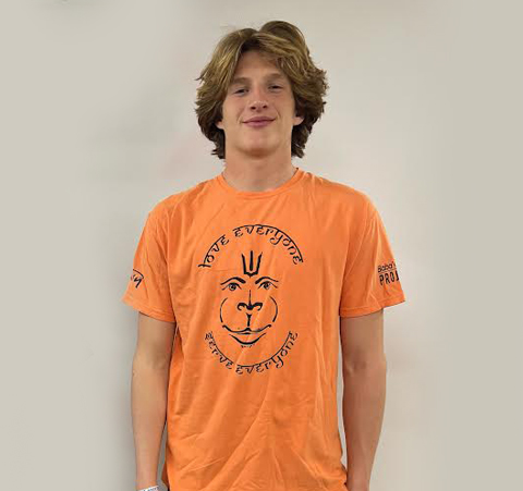 Hanuman Short Sleeve T-Shirt Orange